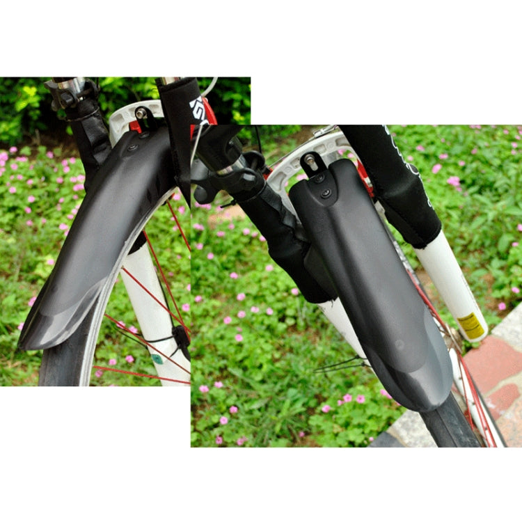 Mountain Road Fits Cycling Creative Mud Guard Dovetail Style Fenders Set for Bike Front And Rear(Black) by bashfashion