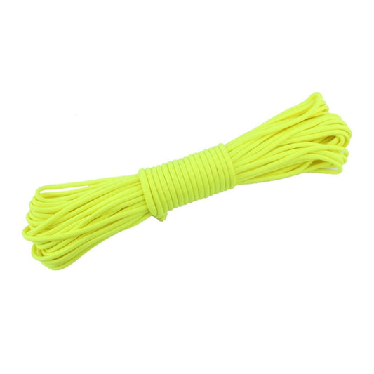 20m 9-Core Nylon+Polyester Full-light Outdoor Camping Tent Rescue Bundled Fluorescent Climbing Rope(Yellow) by bashfashion