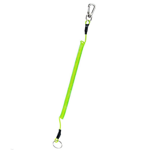 Outdoor Multi-functional Anti-lost Keychain TPU Spring Lanyard, Length: 32cm(Green) by bashfashion