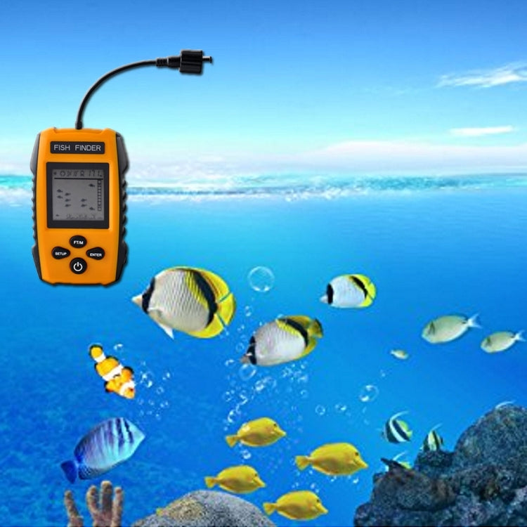 Portable Wired Fish Finder with Sonar Sensor Transducer and LCD Display by bashfashion