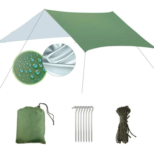 Multi-function Outdoor Waterproof Sunscreen Beach Awning Tent Sun Shelter Pergola (Army Green) by bashfashion