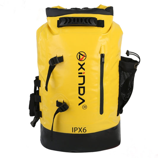 XINDA H-BAG03 30L Outdoor Waterproof Upstream Storage Shoulder Mountaineering Bag(Yellow) by XINDA