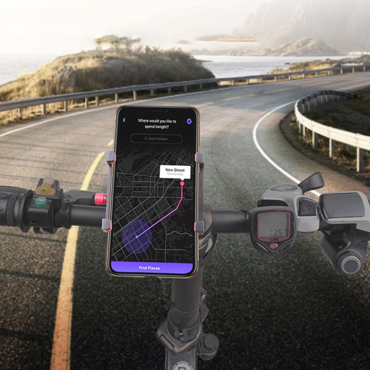 GB0143 360 Degree Rotating Aluminum Alloy Bicycle Phone Holder by bashfashion