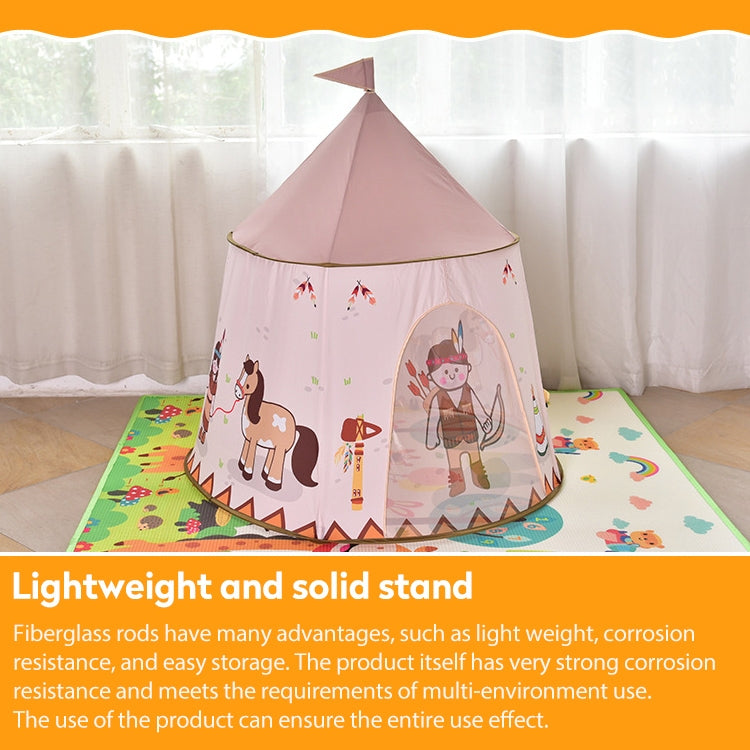Indian Castle Children Indoor Outdoor Tent Mongolian Yurt Toy House with Base Cloth by bashfashion