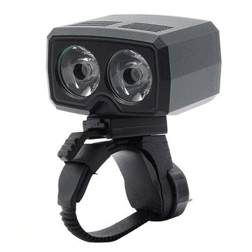 Y15 2 x XPG2 500LM USB Charging LED Bike Headlight Front Lamp with 5 Modes by bashfashion