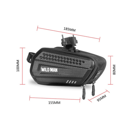 WILD MAN ES7 1.2L Rainproof Bicycle Bag Frame Front Top Tube Cycling Bag by WILD MAN