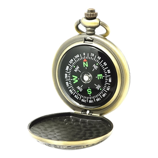Nisa J35A Vintage Metal Flip Pocket Watch Compass by bashfashion