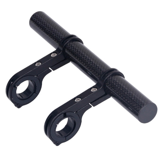 HLD-208 Mountainous Bicycle Carbon Fiber Handlebar Extension Frame Flashlight Bracket (Black) by bashfashion