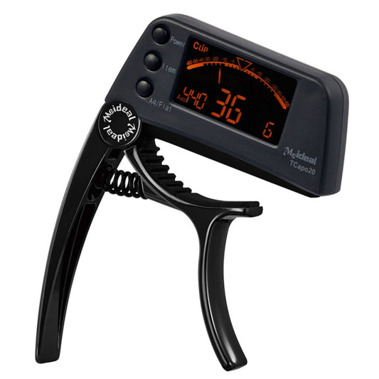 Professional Guitar Tuner Clip, Loftstyle Chromatic Clip-on Tuner with Rotational LCD Screen Light Display Single-handed Guitar Capo by bashfashion