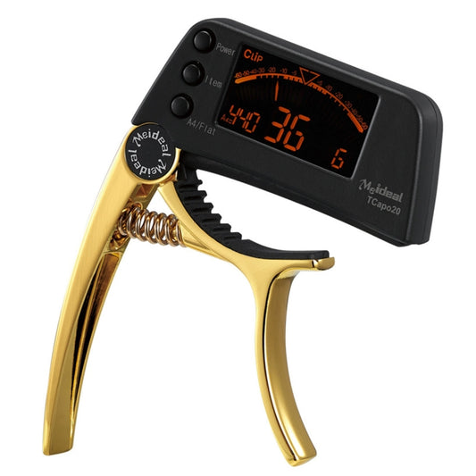 Professional Guitar Tuner Clip, Loftstyle Chromatic Clip-on Tuner with Rotational LCD Screen Light Display Single-handed Guitar Capo by bashfashion