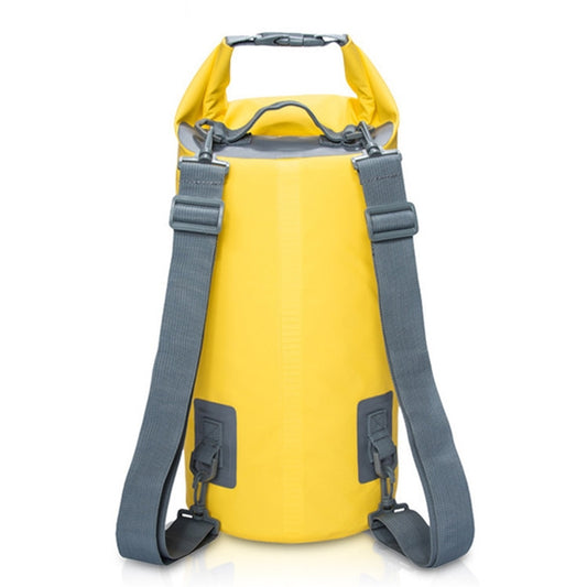 Outdoor Waterproof Dry Dual Shoulder Strap Bag Dry Sack, Capacity: 10L (Yellow) by bashfashion