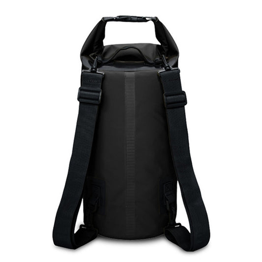Outdoor Waterproof Dry Dual Shoulder Strap Bag Dry Sack, Capacity: 15L (Black) by bashfashion