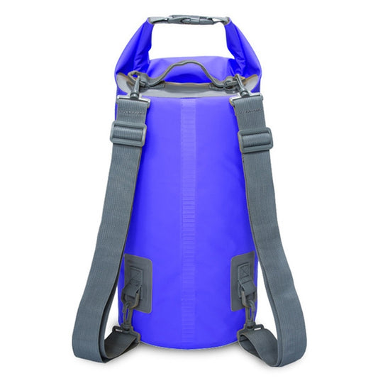 Outdoor Waterproof Dry Dual Shoulder Strap Bag Dry Sack, Capacity: 15L (Dark Blue) by bashfashion
