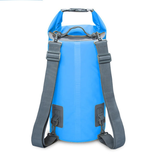 Outdoor Waterproof Dry Dual Shoulder Strap Bag Dry Sack, Capacity: 15L (Blue) by bashfashion