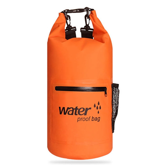 Outdoor Waterproof Dry Dual Shoulder Strap Bag Dry Sack PVC Barrel Bag, Capacity: 20L(Orange) by bashfashion