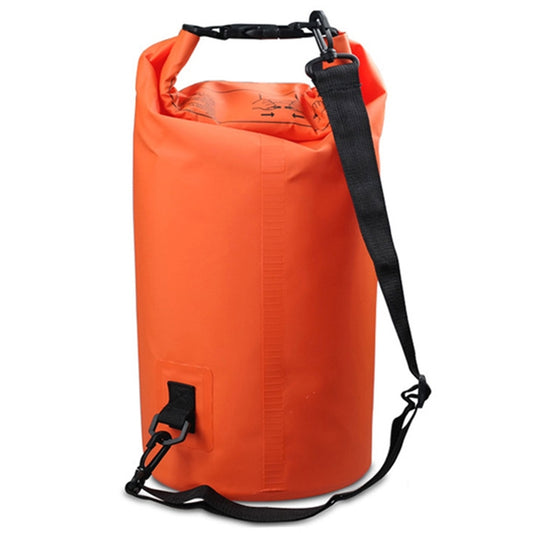 Outdoor Waterproof Double Shoulder Bag Dry Sack PVC Barrel Bag, Capacity: 30L (Orange) by bashfashion