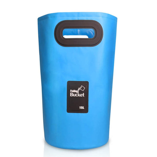 Outdoor Portable Folding Sink PVC Collapsible Bucket, Capacity: 15L (Sky Blue) by bashfashion