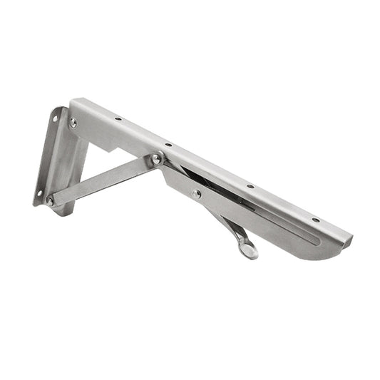 20 inch K Type Wall-mounted Foldable Stainless Steel Spring Storage Shelf for Dining Table by bashfashion