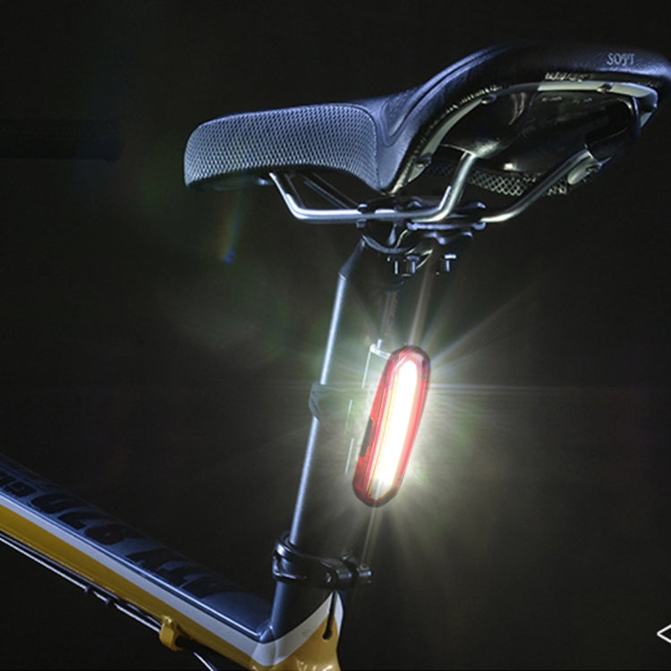 AQY-096 IPX4 Detachable USB Rechargeable Single Color LED Bike Taillight (White) by bashfashion