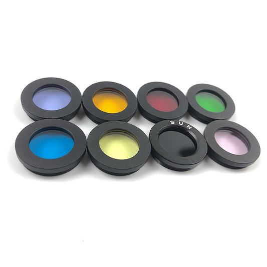 Datyson Astronomical Telescope Accessories 1.25 inch Planet Moon Nebula Filter Neutral Edition, A Set of 8 Colors by bashfashion