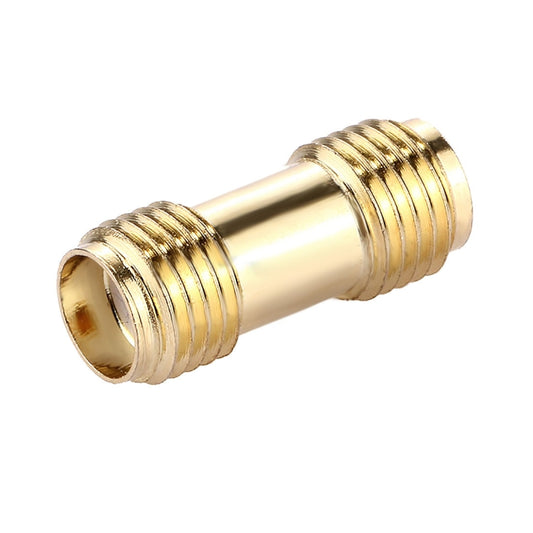 SMA Female to SMA Female Connector Adapter(Gold) by bashfashion