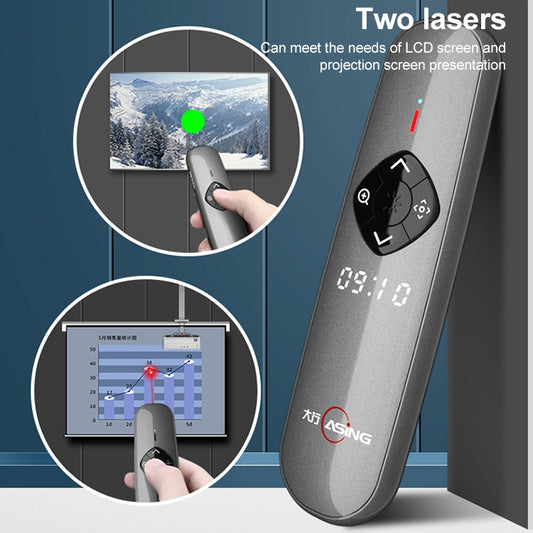 ASiNG A8 32GB Green Laser PPT Page Turning Pen Wireless Presenter by ASiNG