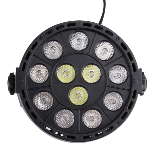 KD-12W 12 LED PAR Light Stage Light, with LED Display, Master / Slave / DMX512 / Auto Run Modes, EU Plug by bashfashion