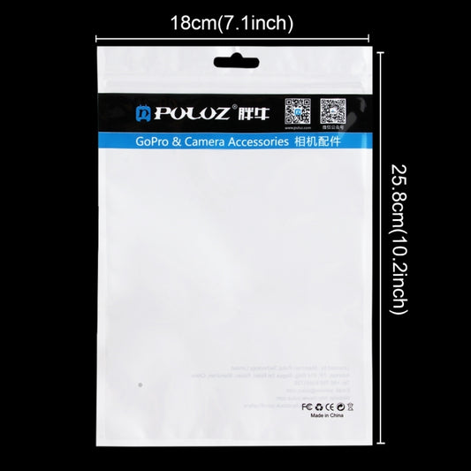 10 PCS PULUZ 25.8cm x 18cm Hang Hole Clear Front White Pearl Jewelry Zip Lock Packaging Bag (Size: L) by bashfashion