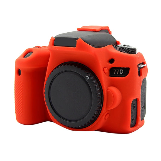 PULUZ Soft Silicone Protective Case for Canon EOS 77D(Red) by PULUZ