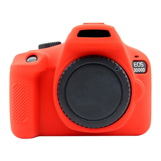PULUZ Soft Silicone Protective Case for Canon EOS 3000D / 4000D(Red) by PULUZ
