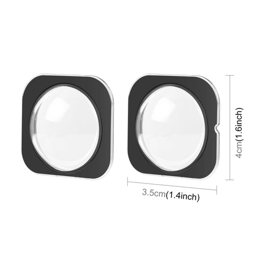 For Insta360 X3 PULUZ Lens Guard Optical Glass Protective Cover (Black) by PULUZ