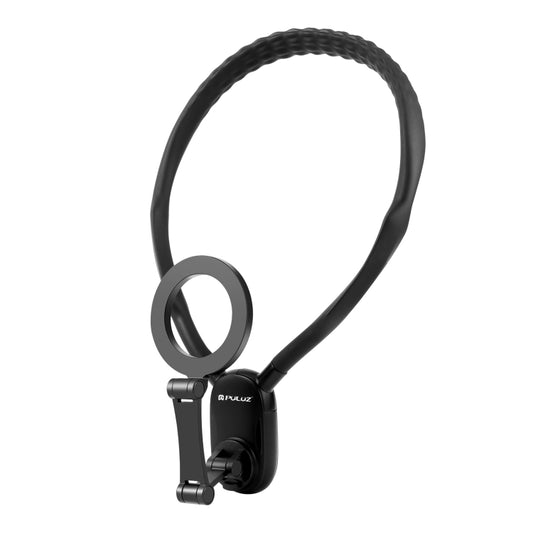 PULUZ Magnetic Collar Bracket POV View Mount with Phone Clamp for GoPro Action Cameras / Phones (Black) by PULUZ