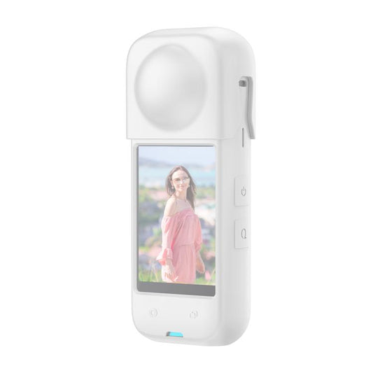 For Insta360 X4 PULUZ Full Body Dust-proof Silicone Protective Case (White) by PULUZ