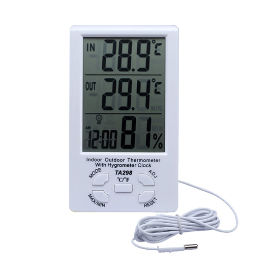 TA298 Digital LCD Humidity / Hygrometer and Thermometer with Extra Sensor Cable by bashfashion
