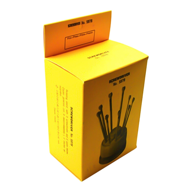 9 PCS 0.5mm-2.5mm Watch Repair Screwdriver Tools Set Kit(Silver) by bashfashion