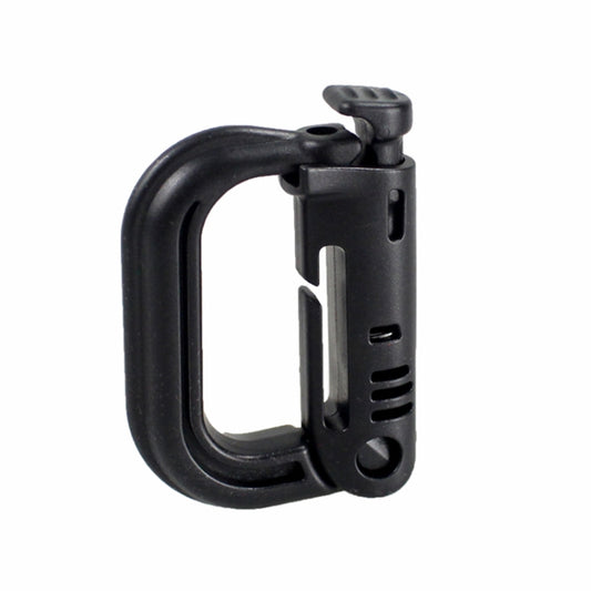 Plastic Portable Carabiner, 4 pcs in One Packaging, The Price is for 4 pcs(Black) by bashfashion