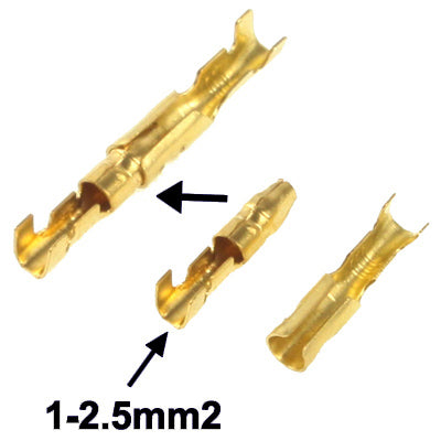 100pcs DIY Crimp Terminal Female to Male Ring Connector, Cable size: 1-2.5mm2 (100pcs in one packaging, the price is for 100pcs) by bashfashion