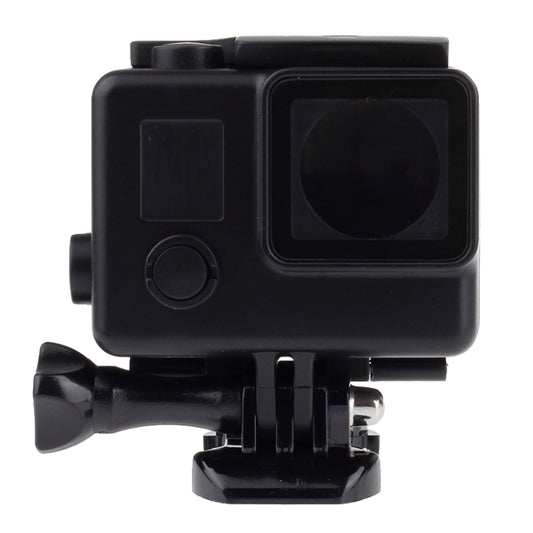 Black Edition Waterproof Housing Protective Case with Buckle Basic Mount for GoPro HERO4 /3+, Waterproof Depth: 10m(Black) by bashfashion