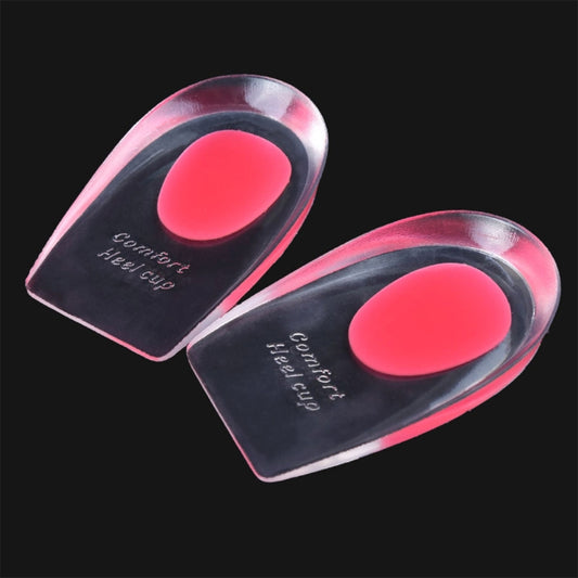 1 Pair Women Silicone Gel Comfort Heel Cups Pads Half Pads, Size: S(Pink) by bashfashion