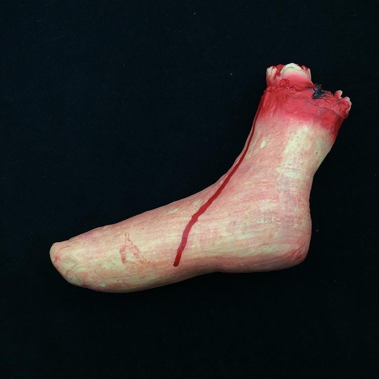 25cm Halloween Horror Props April Fool Day Party Prop Body Parts Decoration Bloody Foot by bashfashion
