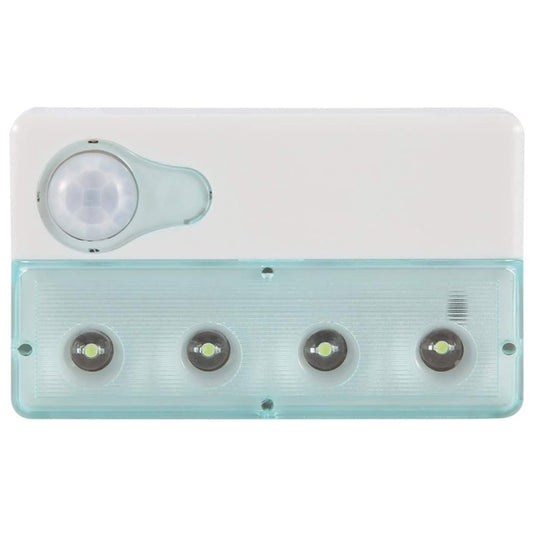 Infrared PIR Auto Sensor Motion Detector Light, Mini USB Port, 4 LED, White Light, Sensitive Distance: 3m(Baby Blue) by bashfashion