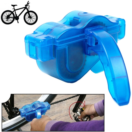 Bicycle Chain Cleaner Cycling Bike Machine Brushes Scrubber Wash Tool Kit Mountaineer Bicycle Chain Cleaner Tool Kits(Blue) by bashfashion