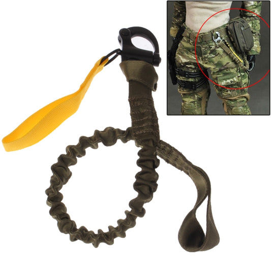 Breakaway Safety Lanyard Strap Rope / Quick Release Buckle Safety Rope / Helicopter Insurance Rope(Army Green) by bashfashion