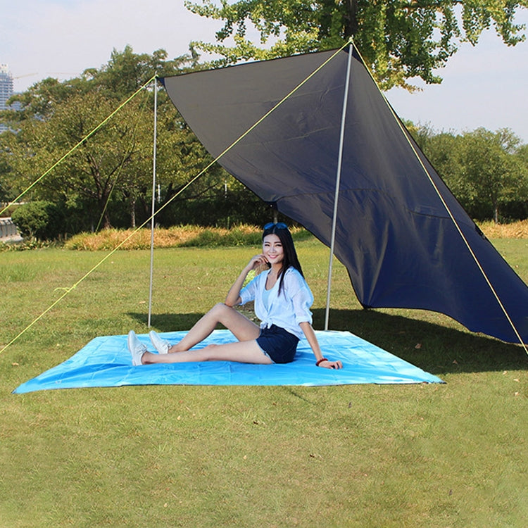 Waterproof Oxford Cloth 420D Oxford Material Camping Picnic Beach Tent Roof Tarp (Size: 215x215cm)(Blue) by bashfashion