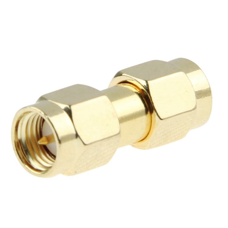 Gold Plated SMA Male to RP-SMA Male Adapter(Gold) by bashfashion