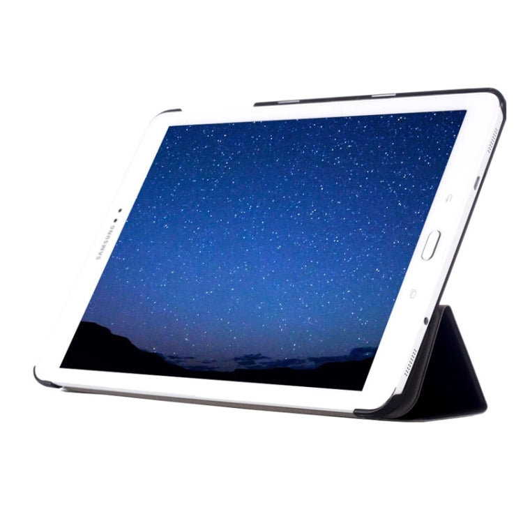 Custer Texture Horizontal Flip Leather Case with 3-folding Holder for Galaxy Tab S2 9.7 / T815(Black) by bashfashion