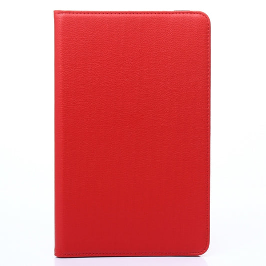 For Galaxy Tab A 10.1 / T580 Litchi Texture 360 Degree Rotating Horizontal Flip Leather Case with Holder(Red) by bashfashion