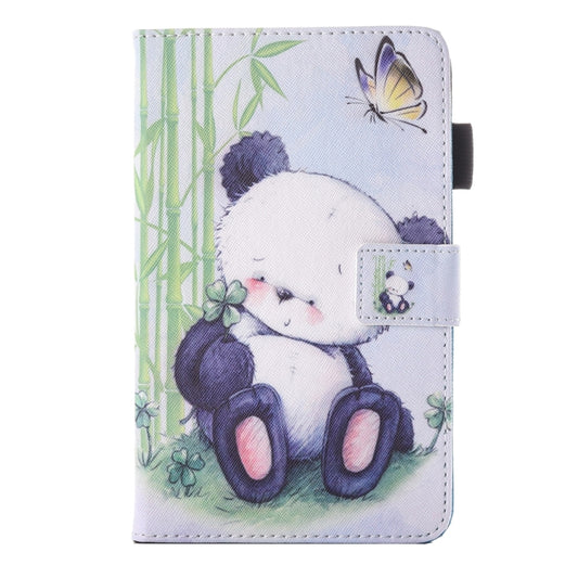 For Galaxy Tab A 10.1 (2016) / T580 Lovely Cartoon Panda Pattern Horizontal Flip Leather Case with Holder & Card Slots & Pen Slot by bashfashion