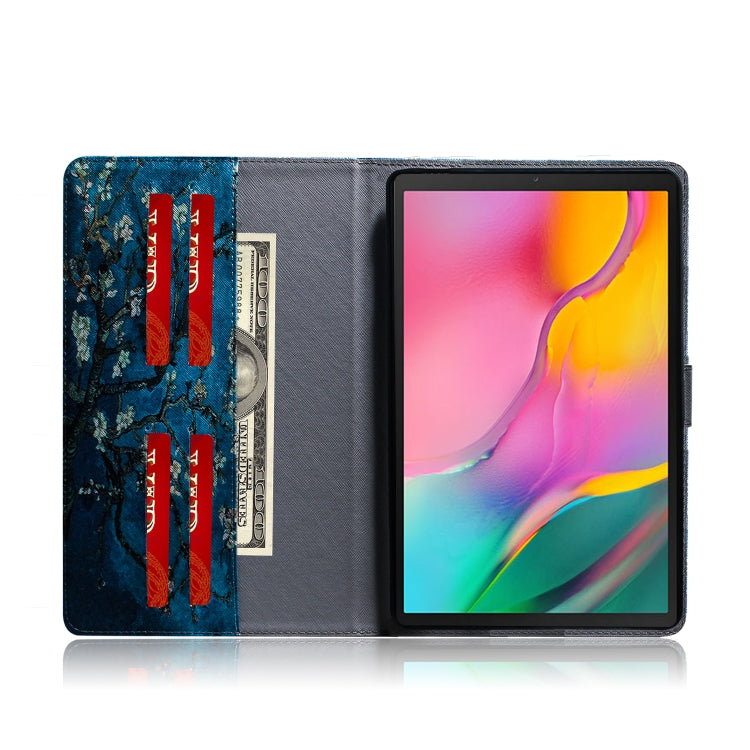 Apricot Blossom Pattern Horizontal Flip Leather Case for Galaxy Tab A 10.1 (2019) T510 / T515, with Holder & Card Slot & Wallet by bashfashion