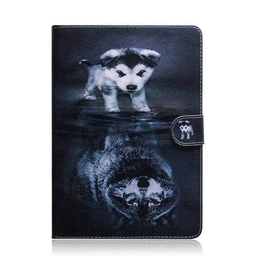 Wolf and Dog Pattern Horizontal Flip Leather Case for Galaxy Tab A 10.1 (2019) T510 / T515, with Holder & Card Slot & Wallet by bashfashion